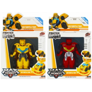 Transformer do vrecka - žltý, červený