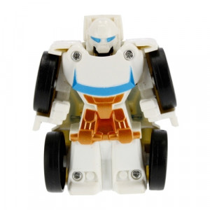 Transformer do kapsy modrý, bílý - auto, robot