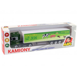Kamión s českým textom na návese