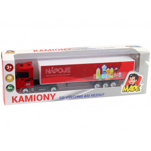 Kamión s českým textom na návese
