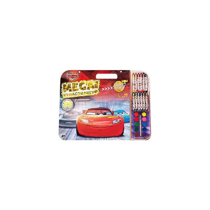 Mega omaľovánkový set - Autá