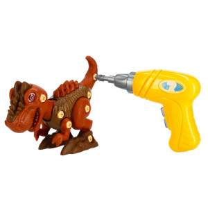 Dinosaur na skrutkovanie so skrutkovačkou