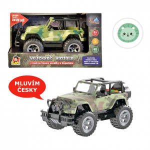 Jeep vojenský na zotrvačník...