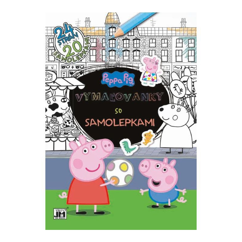 A4+ Omaľovánka Prasiatko Peppa so samolepkami