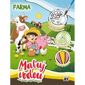Vodová omalovánka A4+ Farma