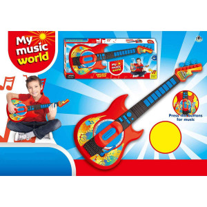Gitara červená na batérie