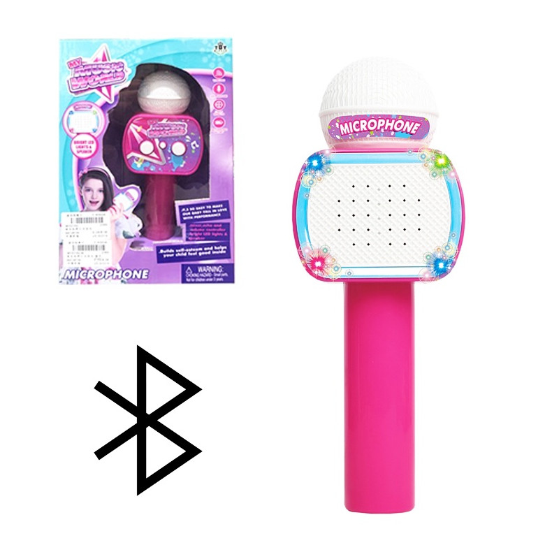 Mikrofon na baterie s bluetooth, světelné efekty