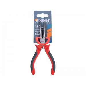 Kleště polokulaté přímé s dlouhými čelistmi, 150mm, Extol Premium 8813006