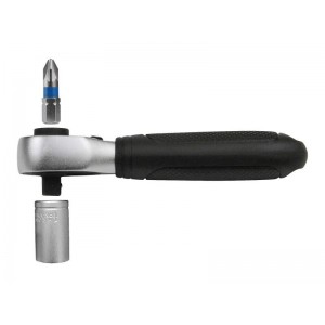 Ráčna kombinovaná krátká, 1/4", délka 107mm, 72 zubů, Extol Premium 8816405