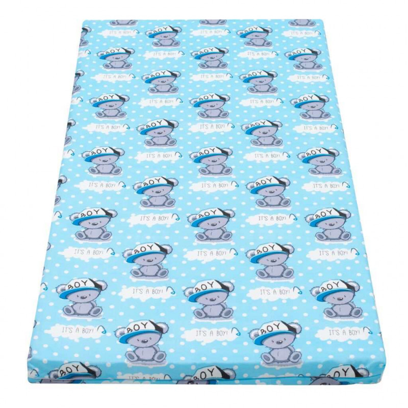 Dětská pěnová matrace New Baby 120x60 modrá - různé obrázky