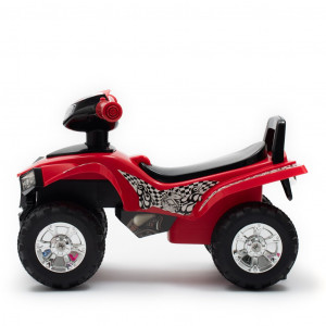 Detské odrážadlo so zvukom Štvorkolka Baby Mix red