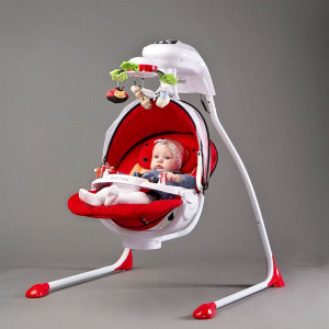 Dětská houpačka CARETERO Bugies red