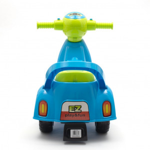 Detské odrážadlo motorka so zvukom Baby Mix Scooter modré