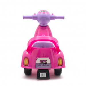 Detské odrážadlo motorka so zvukom Baby Mix Scooter ružové