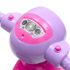 Detské odrážadlo motorka so zvukom Baby Mix Scooter ružové