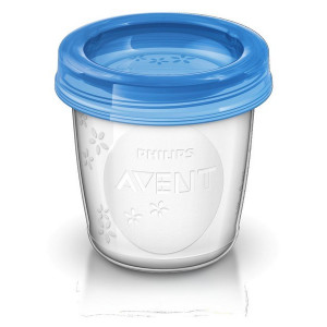 Sada Via pohárků s víčkem  Avent 180 ml - 5 ks