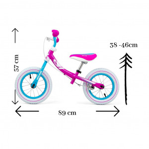Detské odrážadlo bicykel Milly Mally Young blue