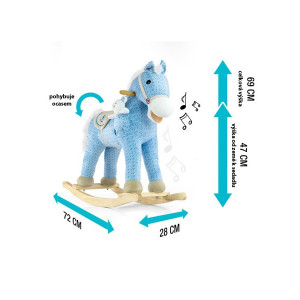 Hojdací koník s melódiou Milly Mally Pony ružový