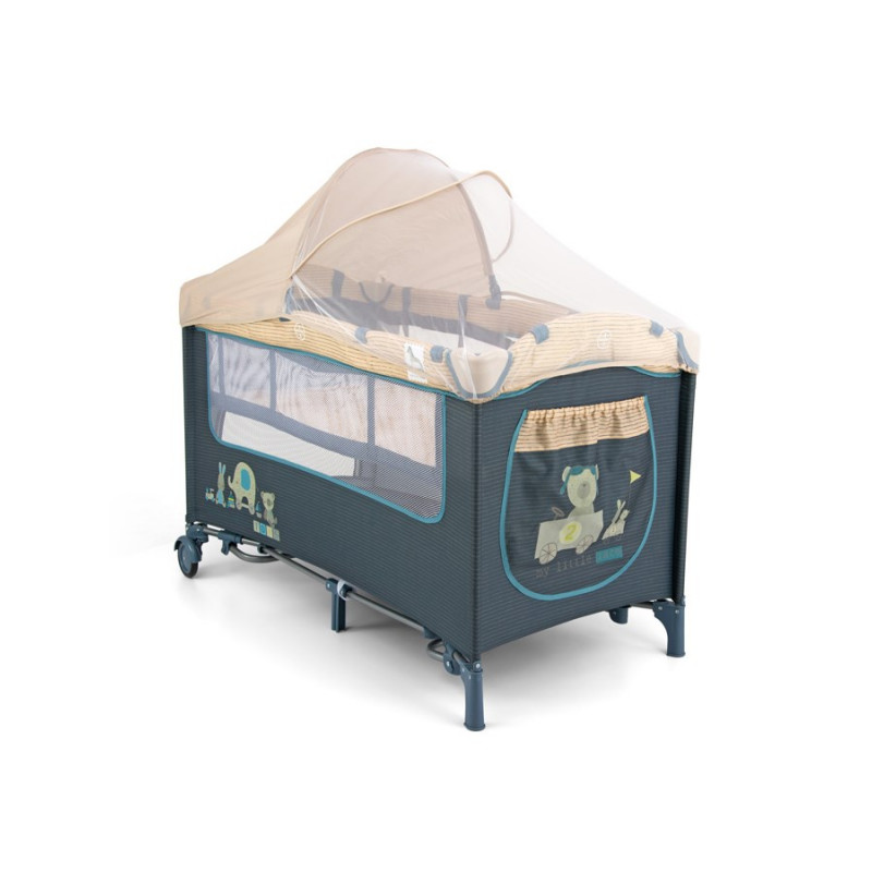Cestovní postýlka Milly Mally Mirage Deluxe blue toys