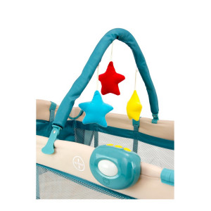 Cestovná postieľka Milly Mally Mirage Deluxe blue toys