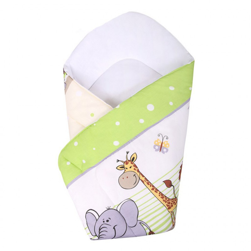 Dětská zavinovačka New Baby zelené safari