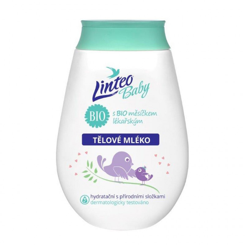 Dětské tělové mléko Linteo Baby s měsíčkem lékařským