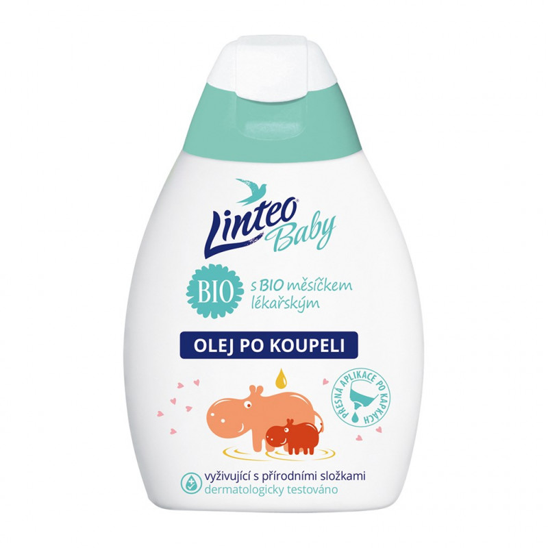 Detský olej po kúpeli Linteo Baby s nechtíkom lekárskym
