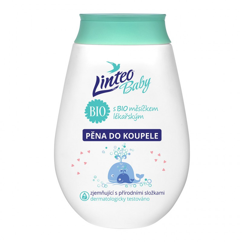 Dětská pěna do koupele Linteo Baby s měsíčkem lékařským 250 ml