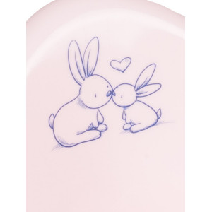 Dětský nočník protiskluzový Bunny růžový