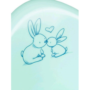 Anatomická vanička s výpustí 102 cm LUX Bunny mátová