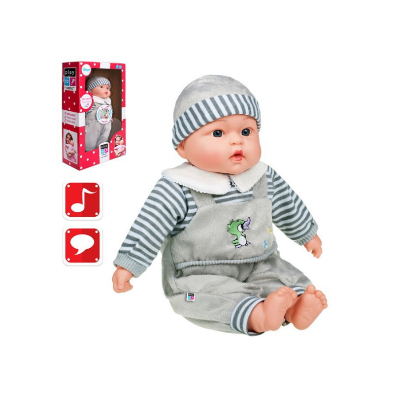 Poľsky hovoriaca a spievajúca detská bábika PlayTo Agnieszka 46 cm