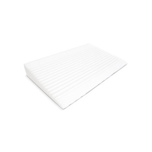 Dojčenský vankúš - klin Sensillo biely Luxe s aloe vera 60x38 cm