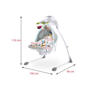 Dětská houpačka CARETERO Bugies mint