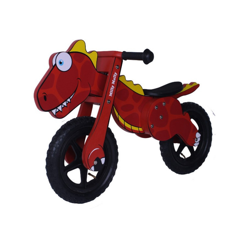 Detské odrážadlo-bicykel Milly Mally DINO red