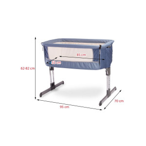 Detská postieľka CARETERO Sleep2gether navy