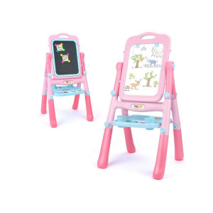 Obojstranná edukačná tabuľa Toyz pink