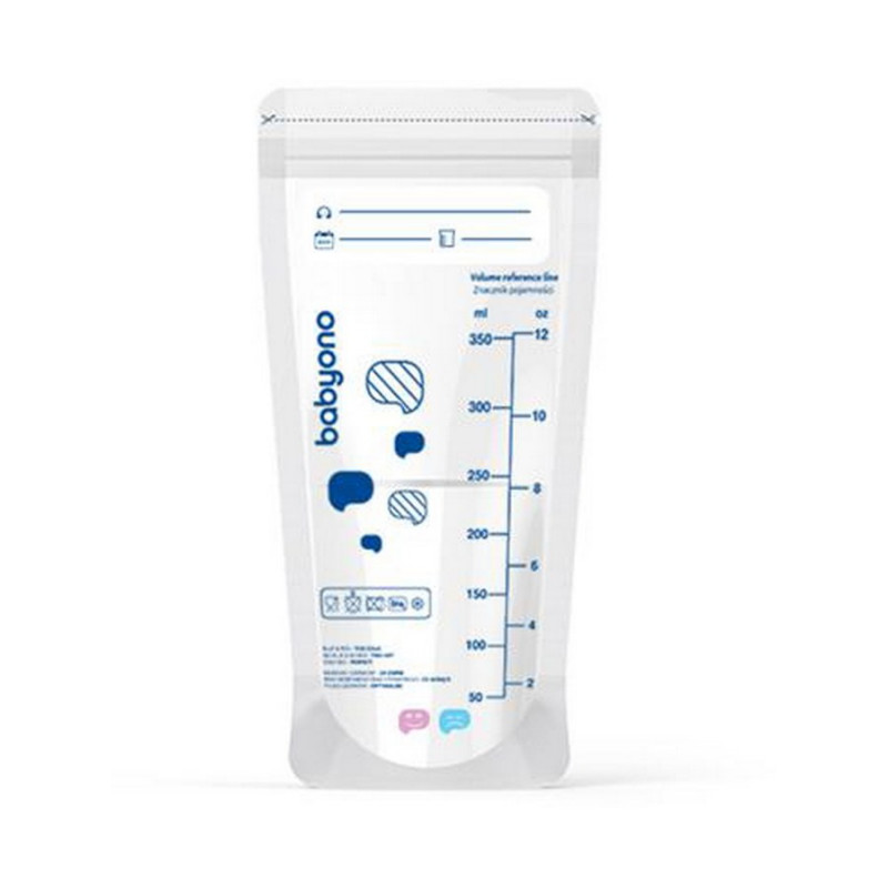 Sada vreciek na potraviny s indikátorom teploty Baby Ono 350 ml - 20 kusov