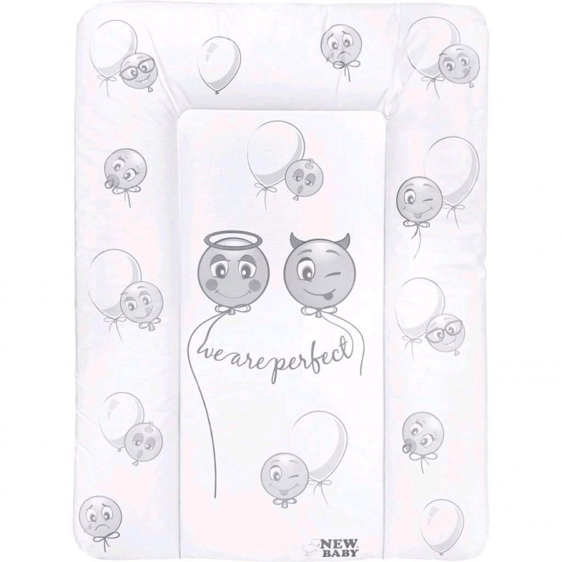 Přebalovací podložka měkká New Baby Emotions bílá 70x50cm