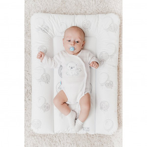 Prebaľovacia podložka mäkká New Baby Emotions biela 85x70 cm