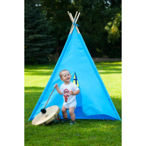Detský indiánsky stan teepee PlayTo modrý