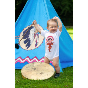 Detský indiánsky stan teepee PlayTo modrý