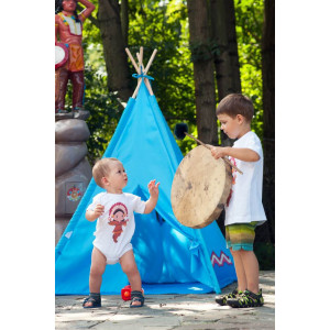 Detský indiánsky stan teepee PlayTo modrý