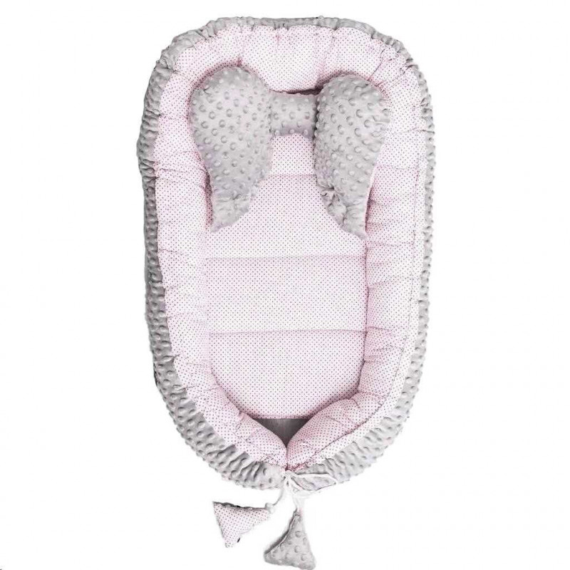 Hniezdočko pre bábätko Minky Sweet Baby Belisima ružové