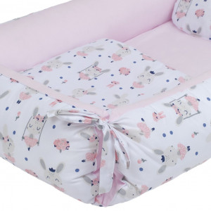 Multifunkční hnízdečko s polštářkem a peřinkou New Baby králíček