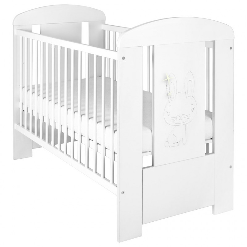 Detská postieľka New Baby Králiček štandard biela