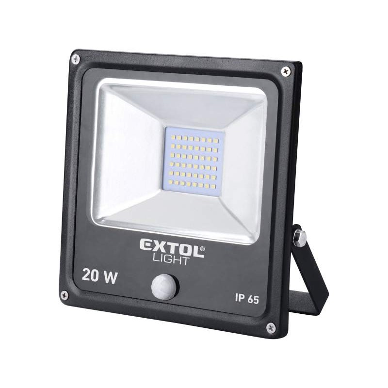 Svietidlo 20W, 20x LED, pohybový senzor, 1500lm, IP65, Extol Craft 43232