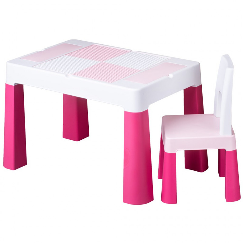 Detská sada stolček a stolička Multifun pink