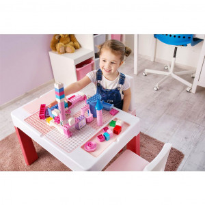 Detská sada stolček a stolička Multifun pink