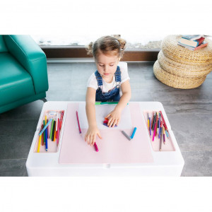 Detská sada stolček a stolička Multifun pink