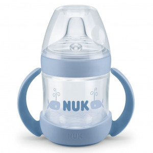 Kojenecká láhev na učení NUK Nature Sense 150 ml modrá